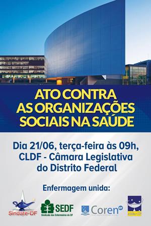 Ato Contra as Organizações Sociais